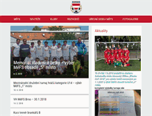 Tablet Screenshot of fotbalbrno.cz